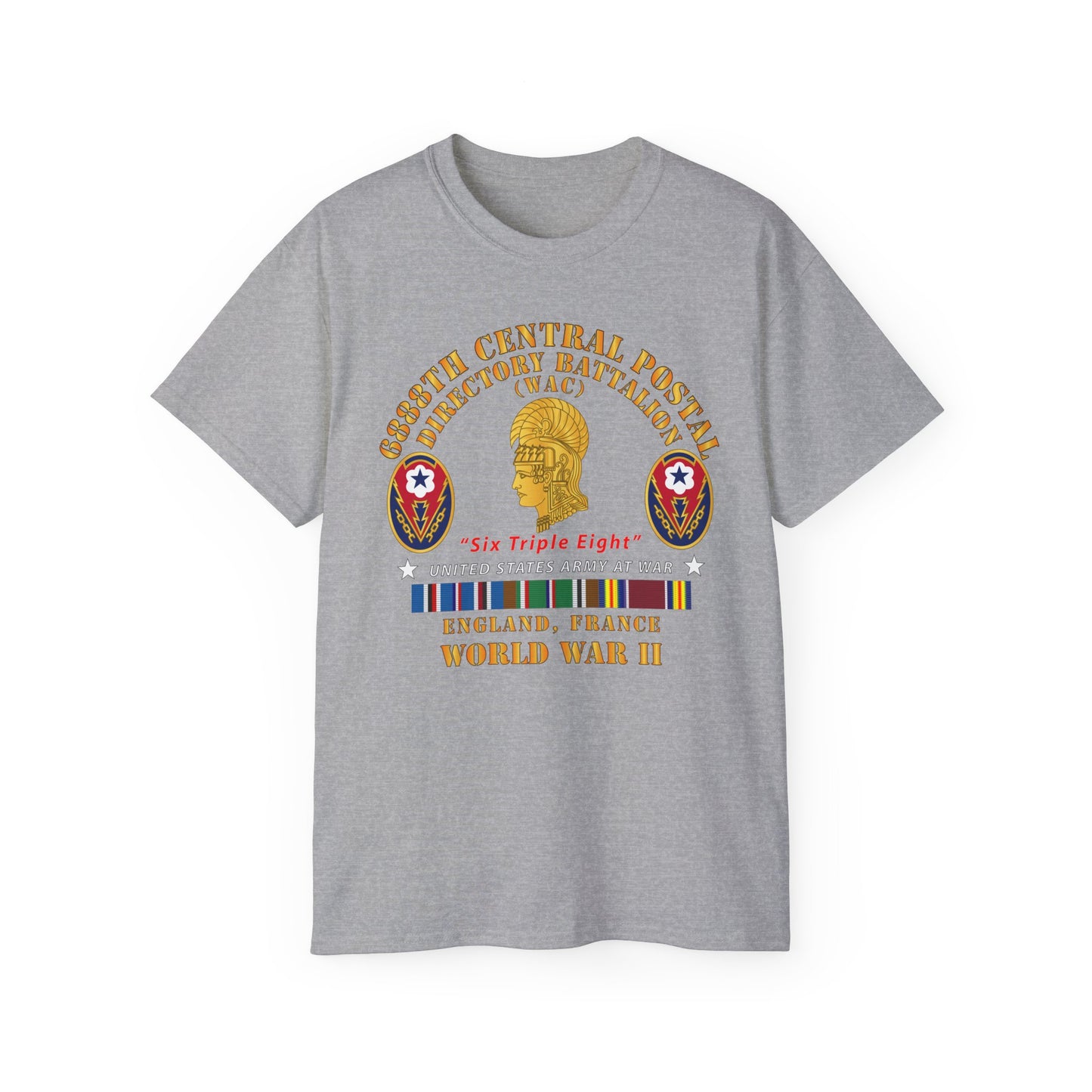 Unisex Ultra Cotton Tee - Army - 6888th Central Postal Directory Battalion - Wwii W Eu Svc