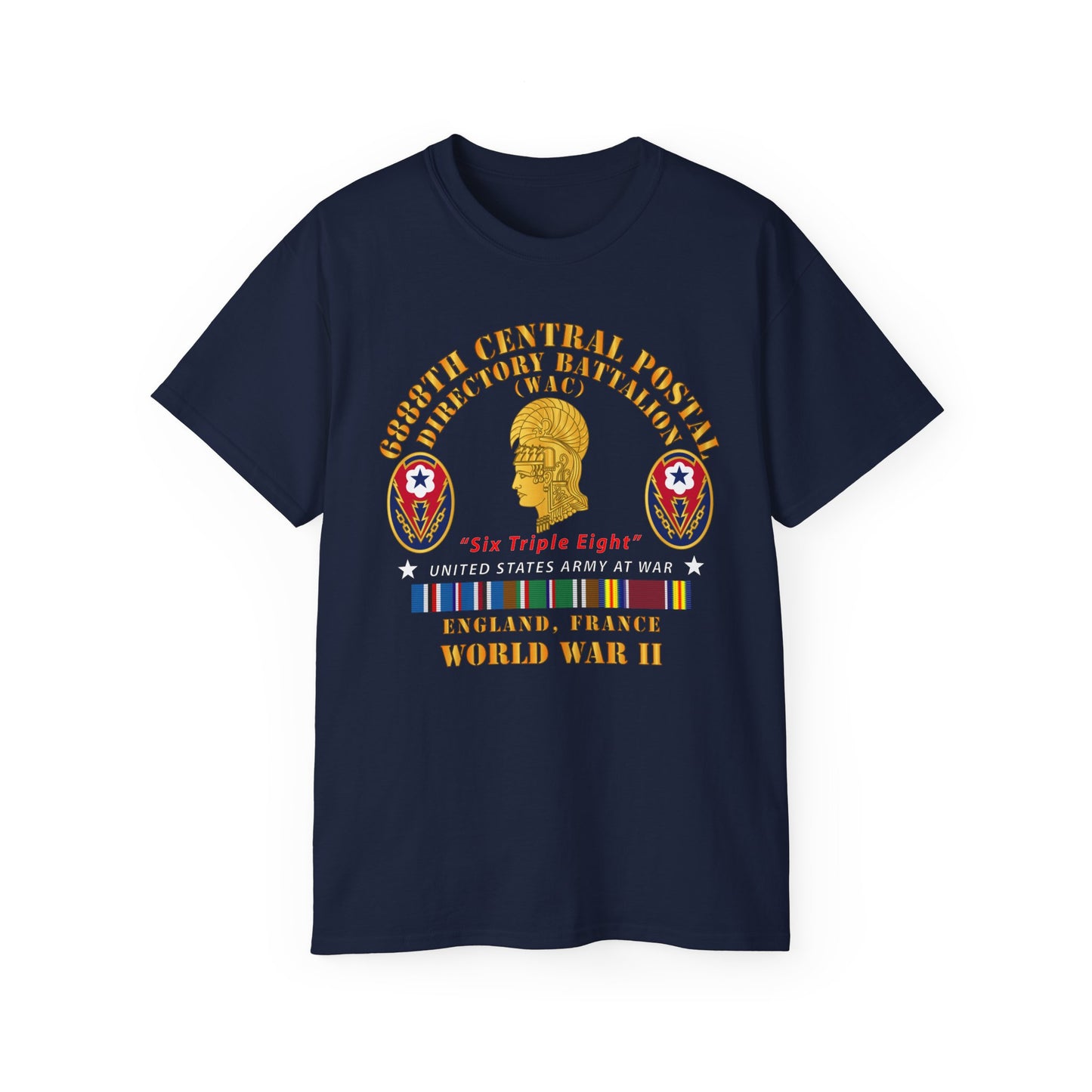 Unisex Ultra Cotton Tee - Army - 6888th Central Postal Directory Battalion - Wwii W Eu Svc