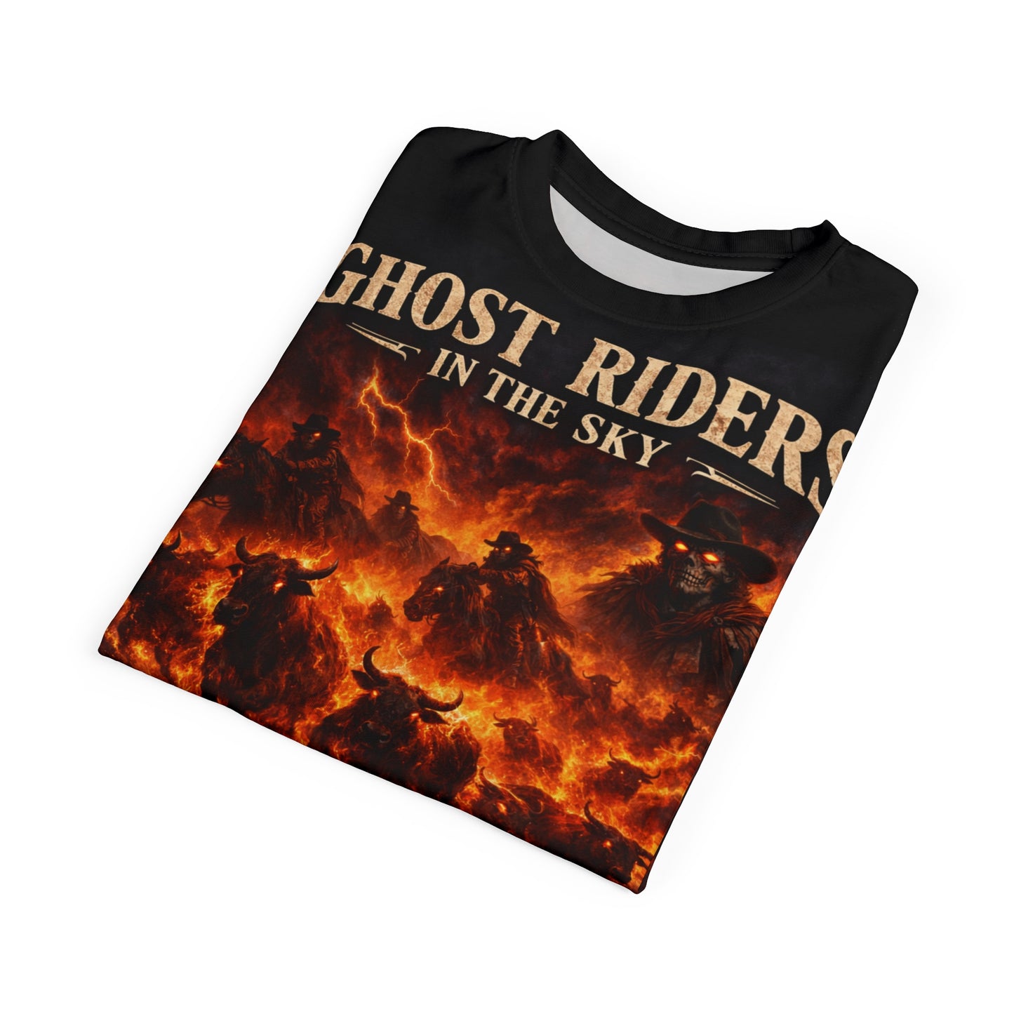 Ghost Riders in the Sky Tribute All-Over Print Tee — “Change Your Ways”