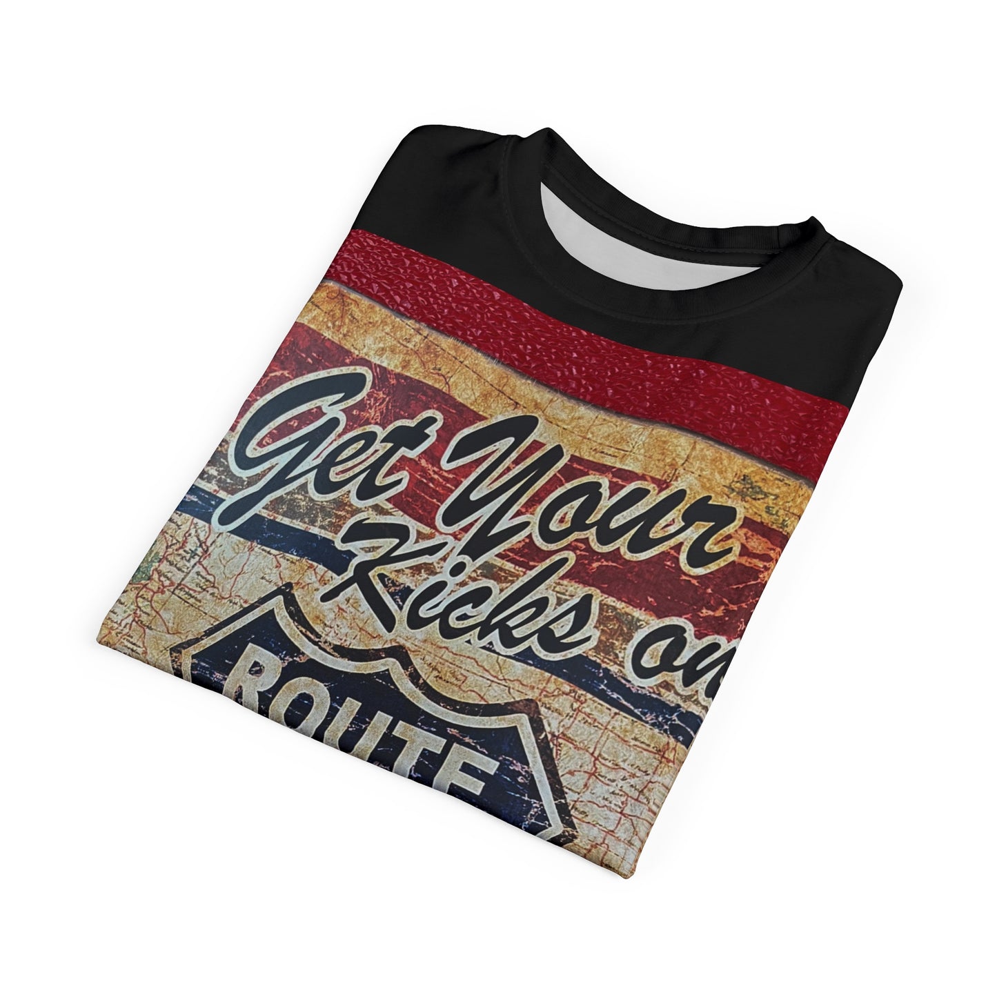 Route 66 Tribute Tee — Drive West Vintage Roadway T‑Shirt