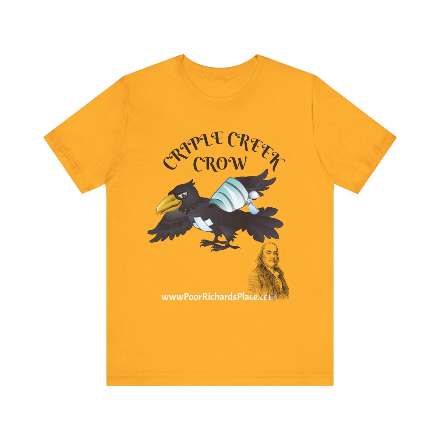 Unisex Jersey Short Sleeve Tee - Criple Creek Crow - www.poorrichardsplace.com