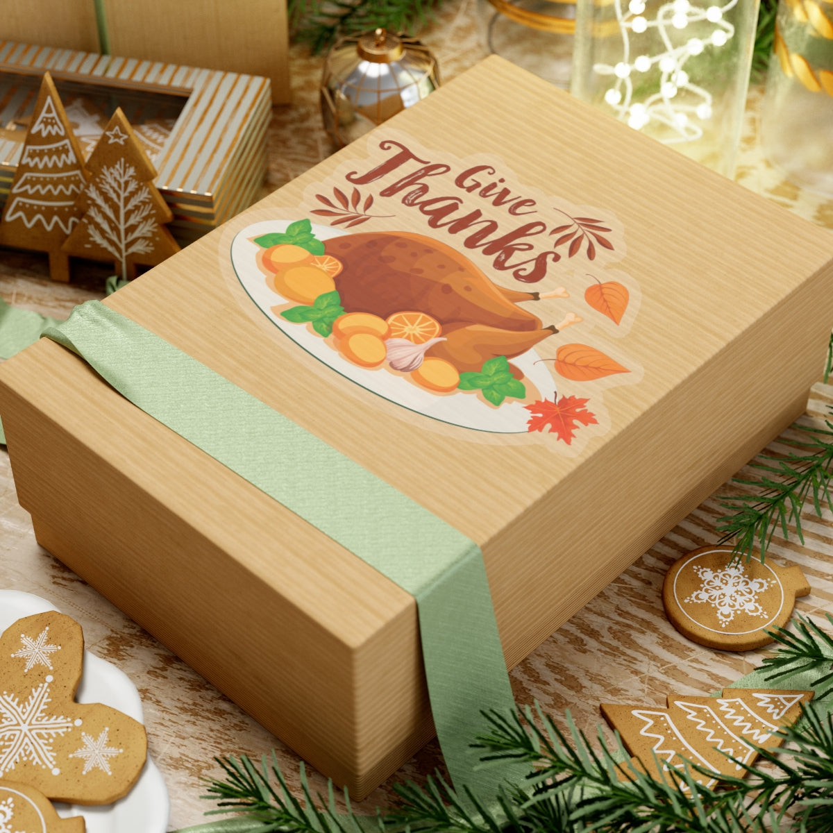 Kiss-Cut Stickers -Give Thanks