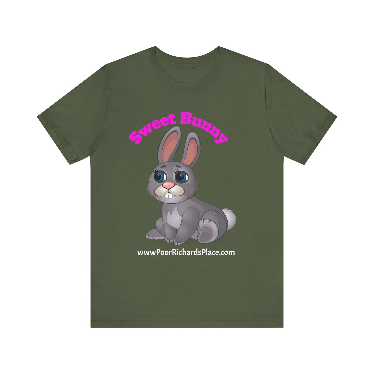 Unisex Jersey Short Sleeve Tee - Sweet Bunny - www.poorrichardsplace.com
