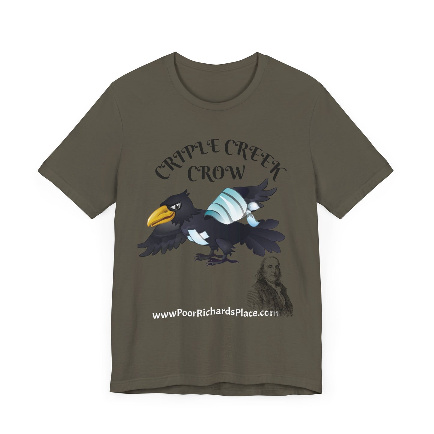 Unisex Jersey Short Sleeve Tee - Criple Creek Crow - www.poorrichardsplace.com