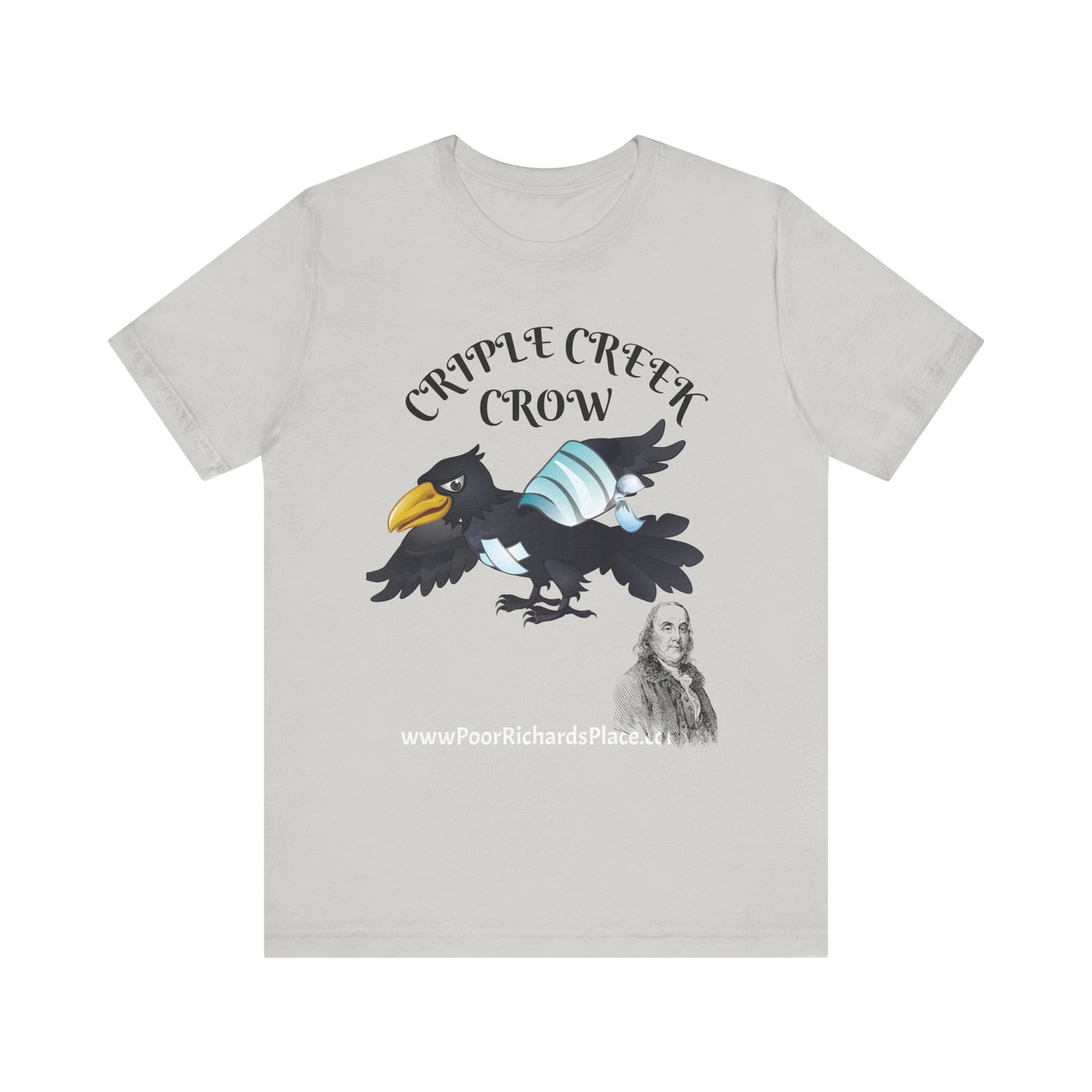 Unisex Jersey Short Sleeve Tee - Criple Creek Crow - www.poorrichardsplace.com