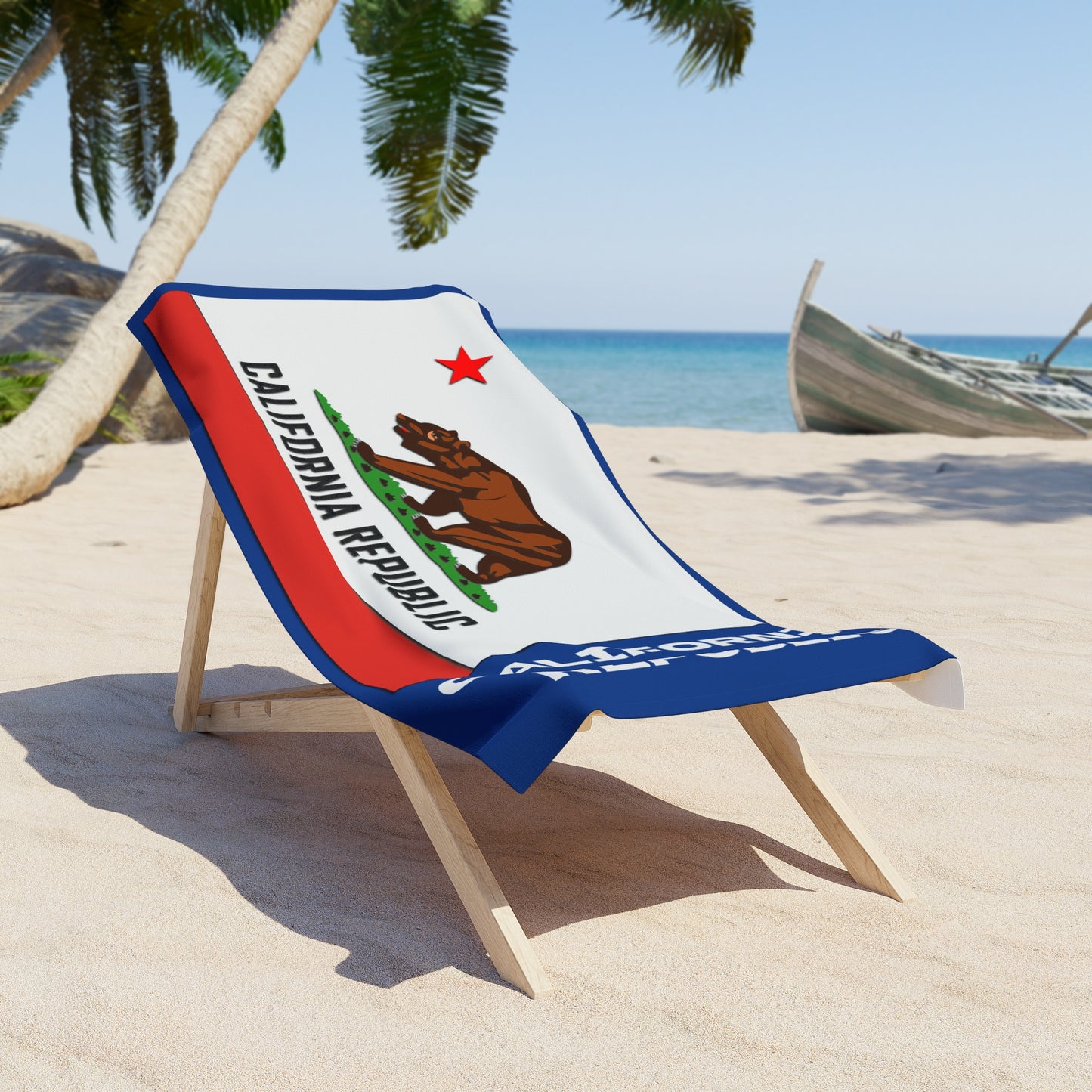 California State Flag Beach Towel
