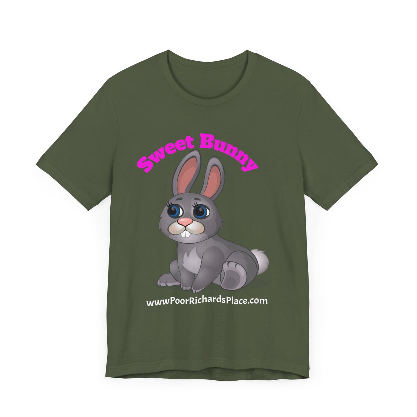 Unisex Jersey Short Sleeve Tee - Sweet Bunny - www.poorrichardsplace.com