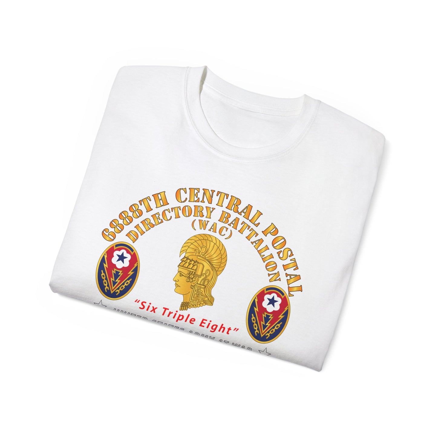 Unisex Ultra Cotton Tee - Army - 6888th Central Postal Directory Battalion - Wwii W Eu Svc