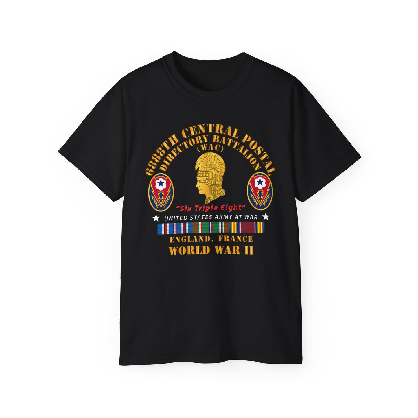 Unisex Ultra Cotton Tee - Army - 6888th Central Postal Directory Battalion - Wwii W Eu Svc