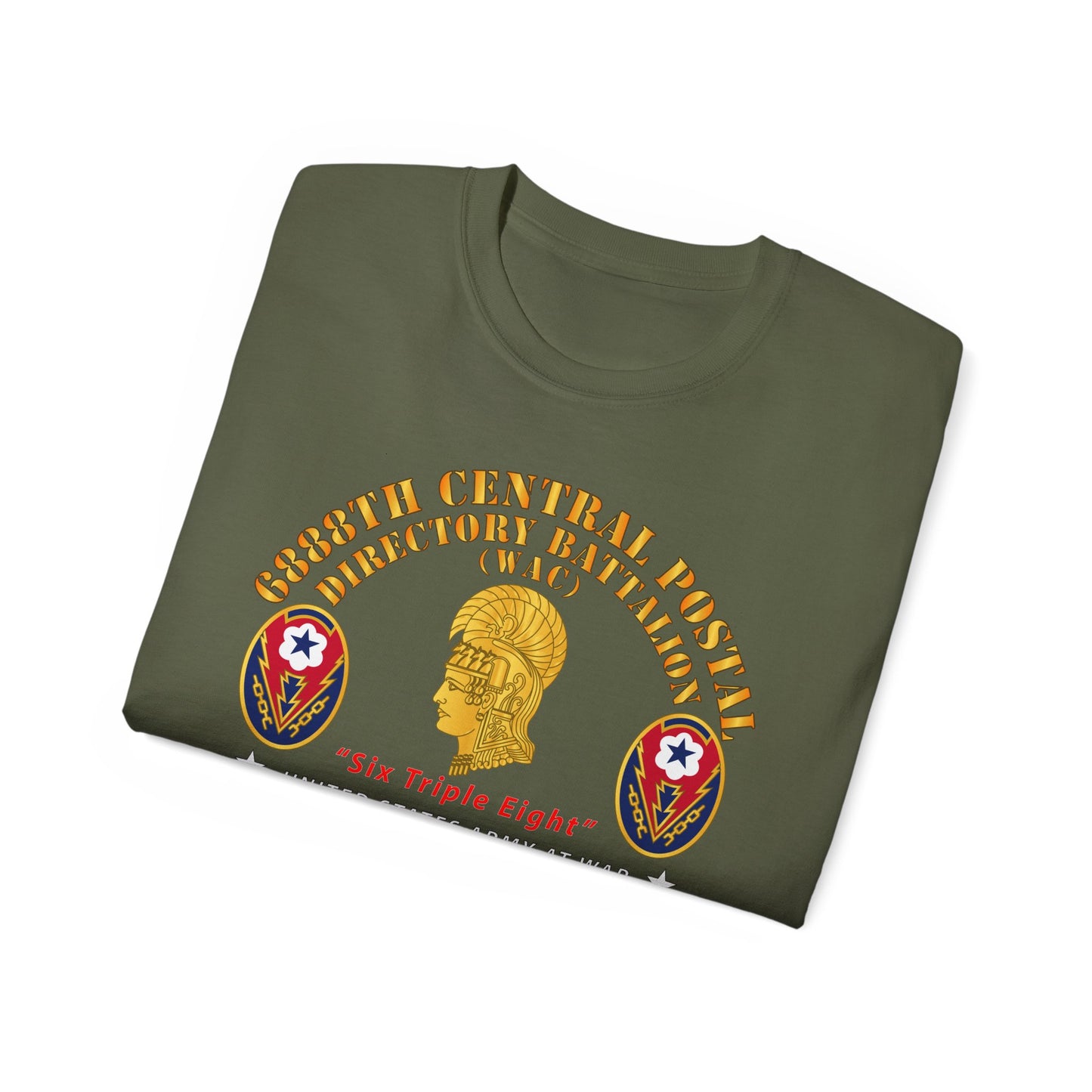 Unisex Ultra Cotton Tee - Army - 6888th Central Postal Directory Battalion - Wwii W Eu Svc