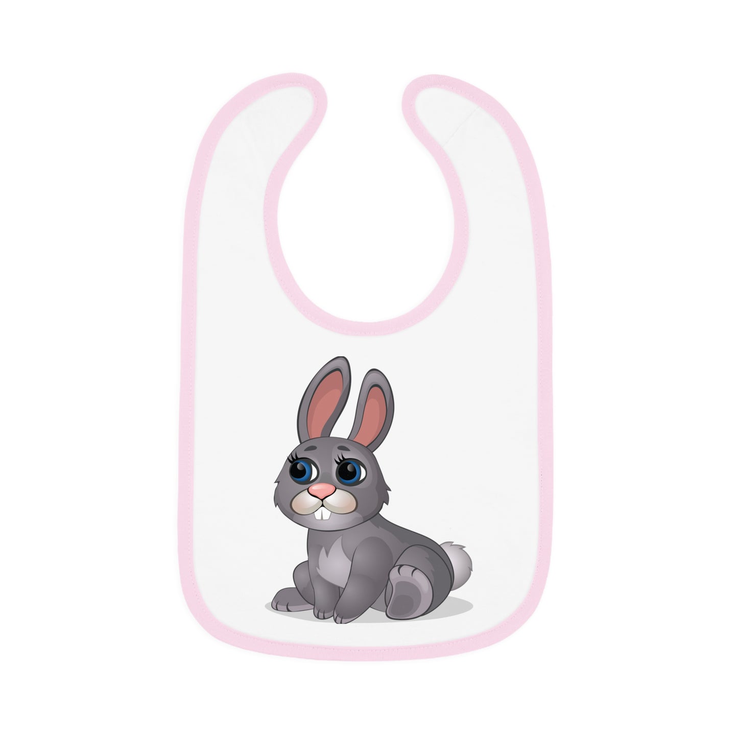 Baby Contrast Trim Jersey Bib - Cutie Wrabbit