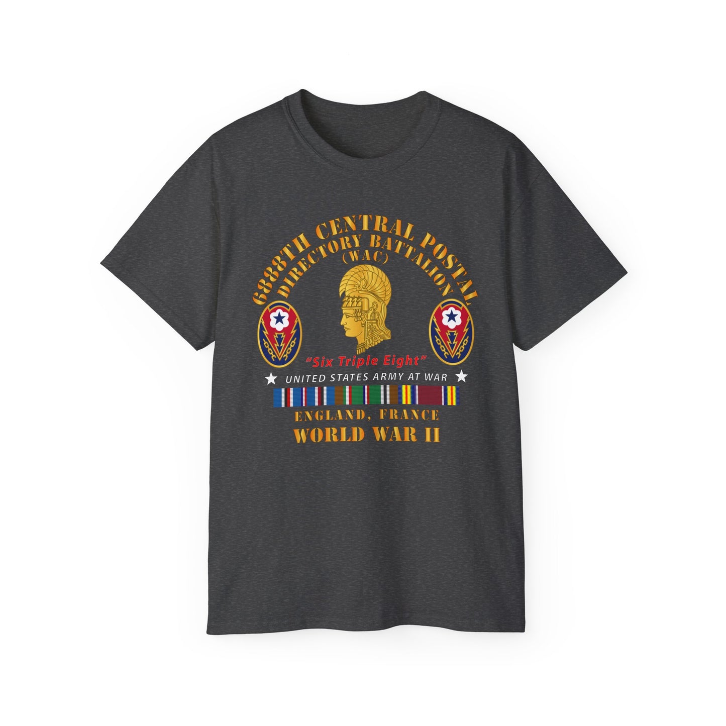 Unisex Ultra Cotton Tee - Army - 6888th Central Postal Directory Battalion - Wwii W Eu Svc