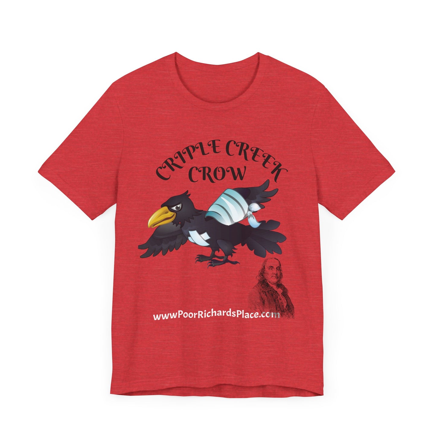 Unisex Jersey Short Sleeve Tee - Criple Creek Crow - www.poorrichardsplace.com
