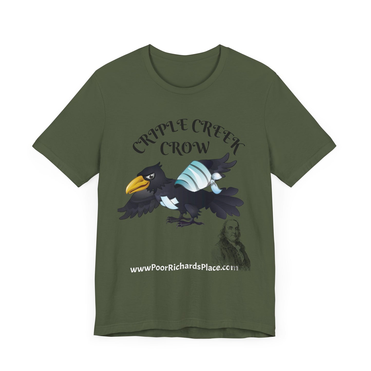 Unisex Jersey Short Sleeve Tee - Criple Creek Crow - www.poorrichardsplace.com