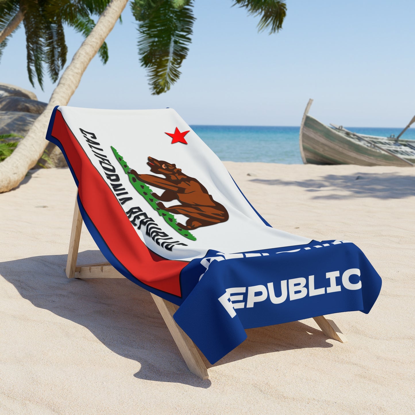 California State Flag Beach Towel