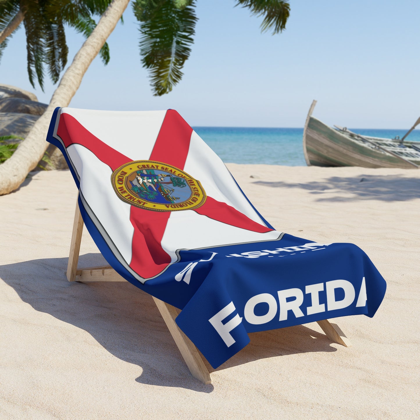 Beach Towel - Florida State Flag Patriotic Summer Accessories