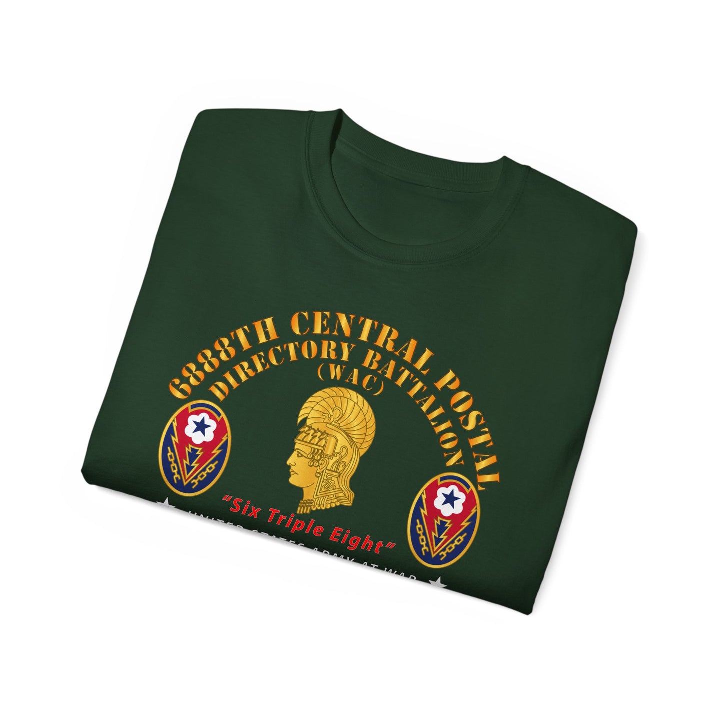 Unisex Ultra Cotton Tee - Army - 6888th Central Postal Directory Battalion - Wwii W Eu Svc