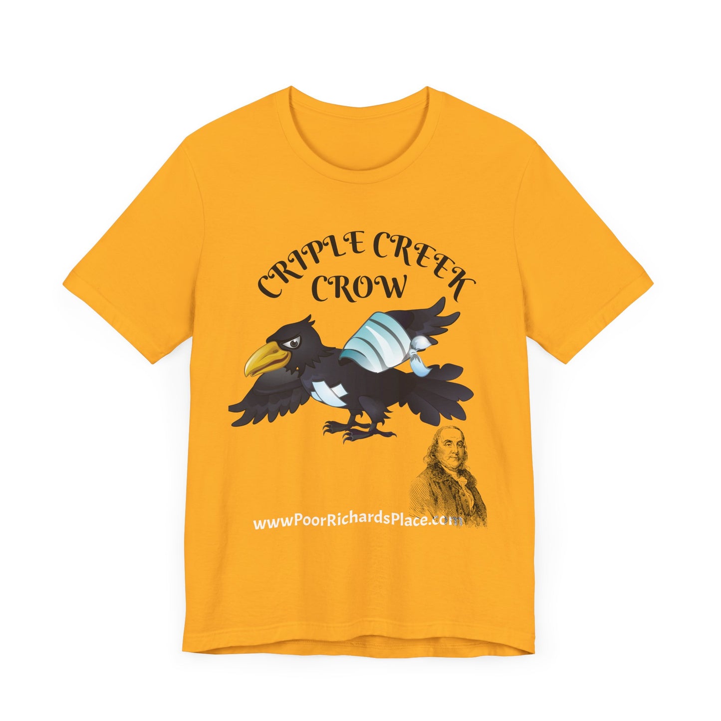 Unisex Jersey Short Sleeve Tee - Criple Creek Crow - www.poorrichardsplace.com