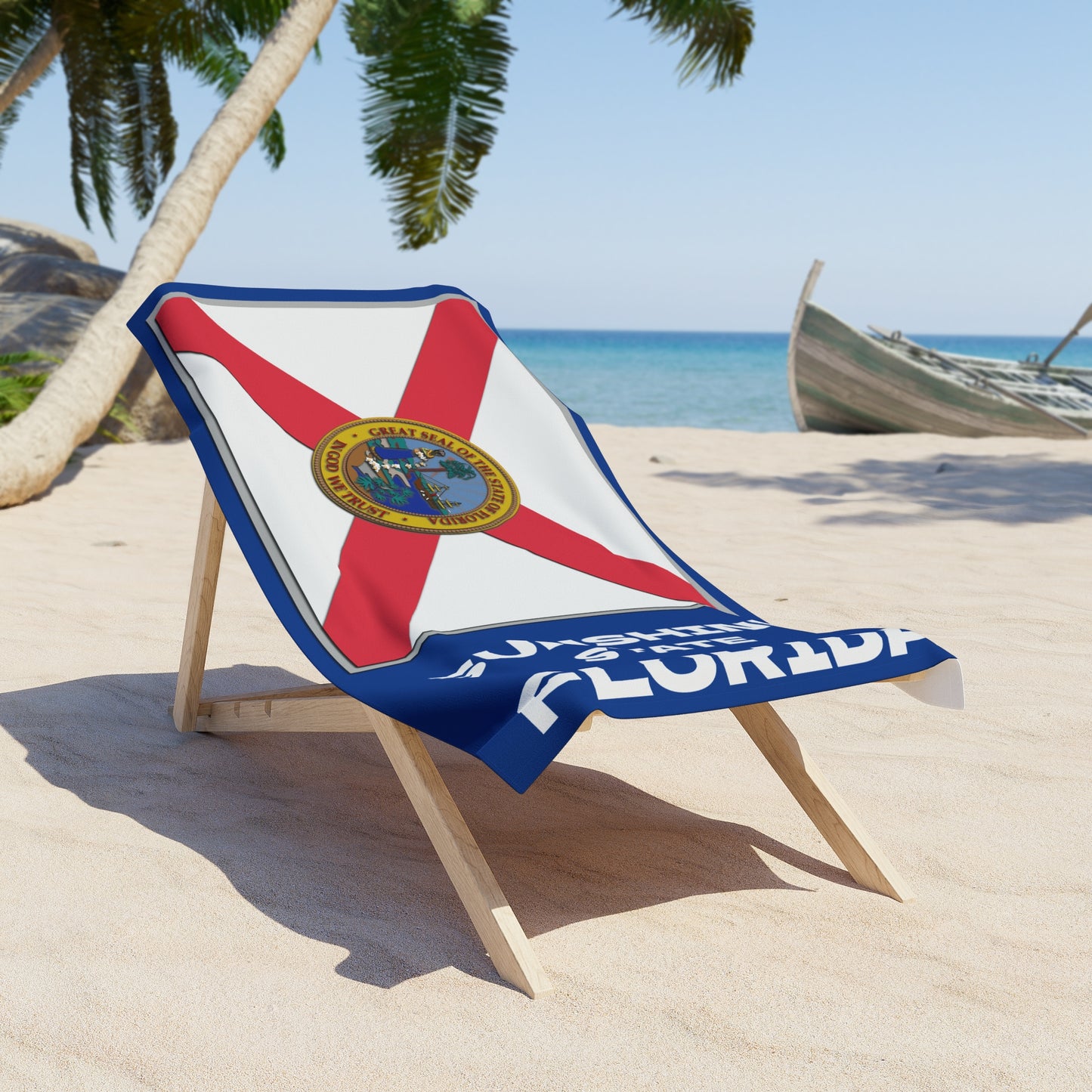 Beach Towel - Florida State Flag Patriotic Summer Accessories