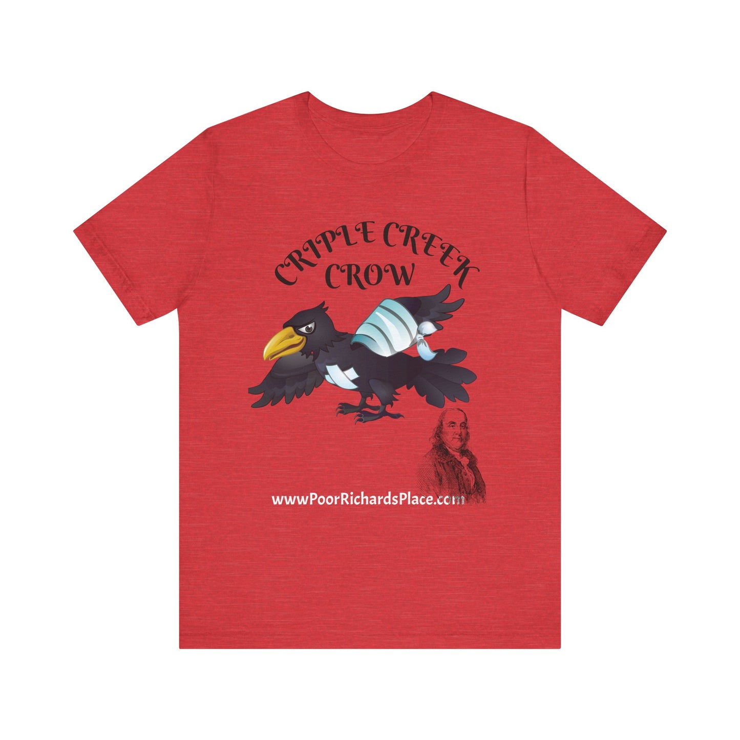 Unisex Jersey Short Sleeve Tee - Criple Creek Crow - www.poorrichardsplace.com
