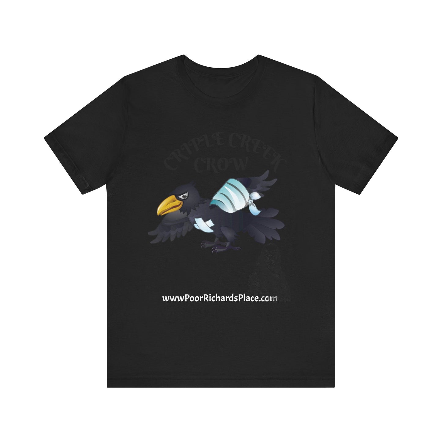 Unisex Jersey Short Sleeve Tee - Criple Creek Crow - www.poorrichardsplace.com
