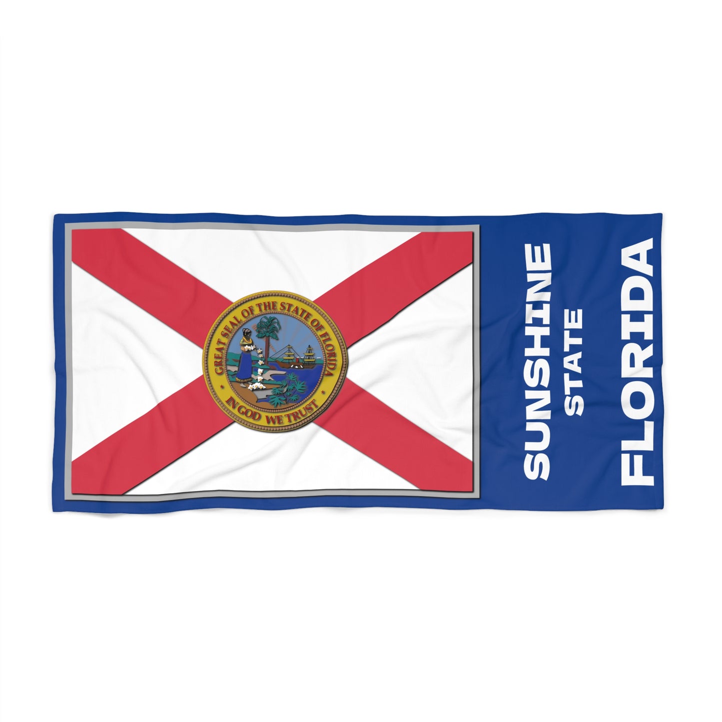 Beach Towel - Florida State Flag Patriotic Summer Accessories