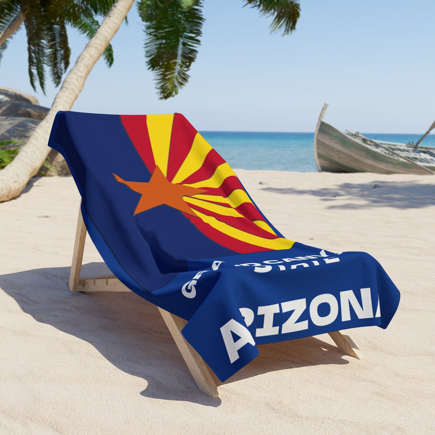 Arizona State Flag Beach Towel - Patriotic Summer Accessories