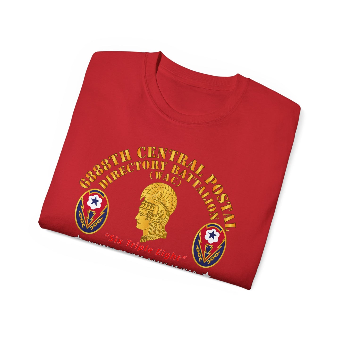 Unisex Ultra Cotton Tee - Army - 6888th Central Postal Directory Battalion - Wwii W Eu Svc