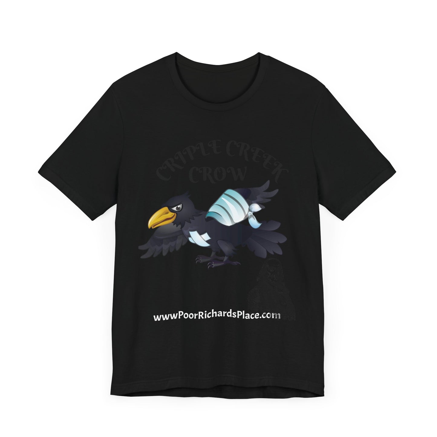 Unisex Jersey Short Sleeve Tee - Criple Creek Crow - www.poorrichardsplace.com