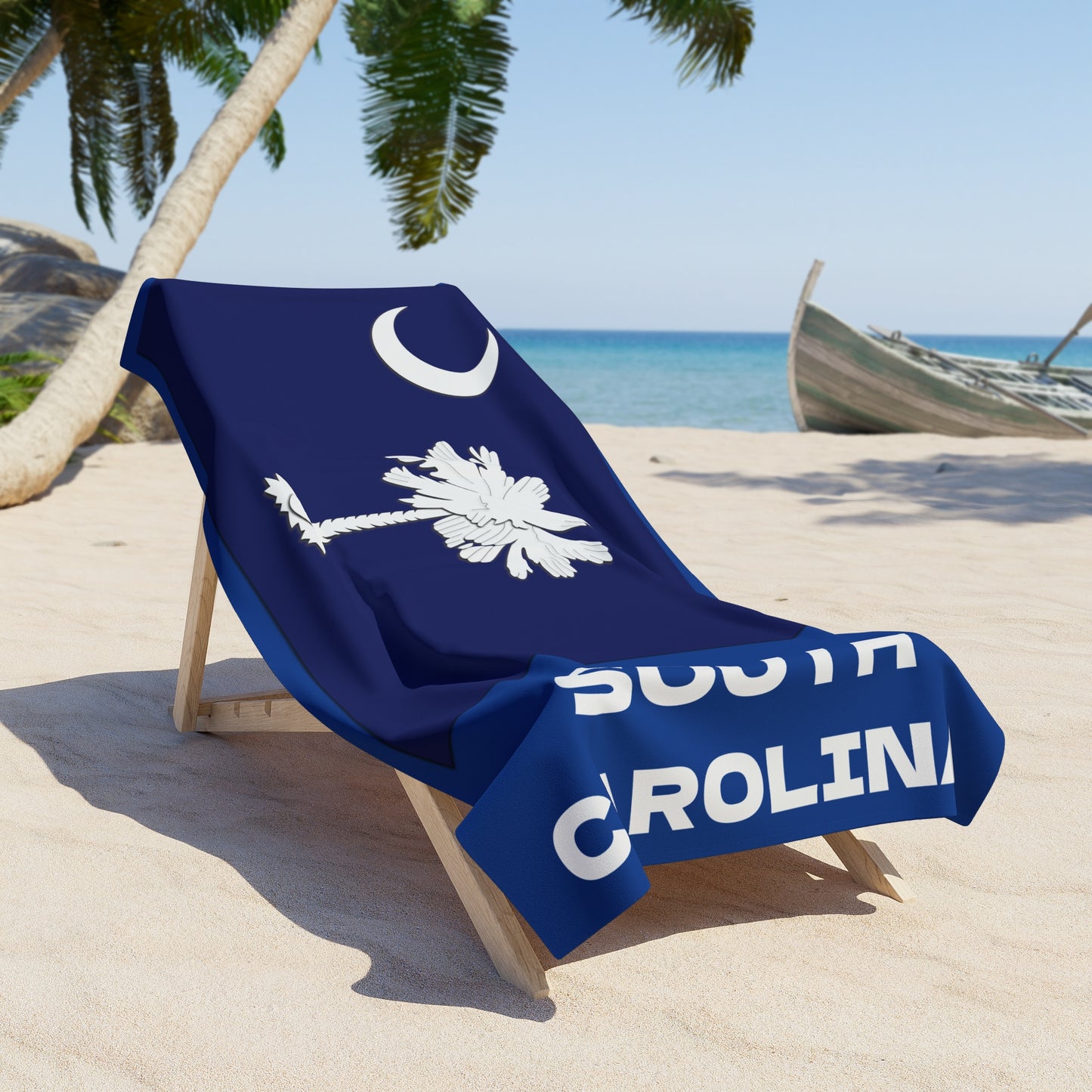 South Carolina State Flag Beach Towel - Patriotic Summer Accessories