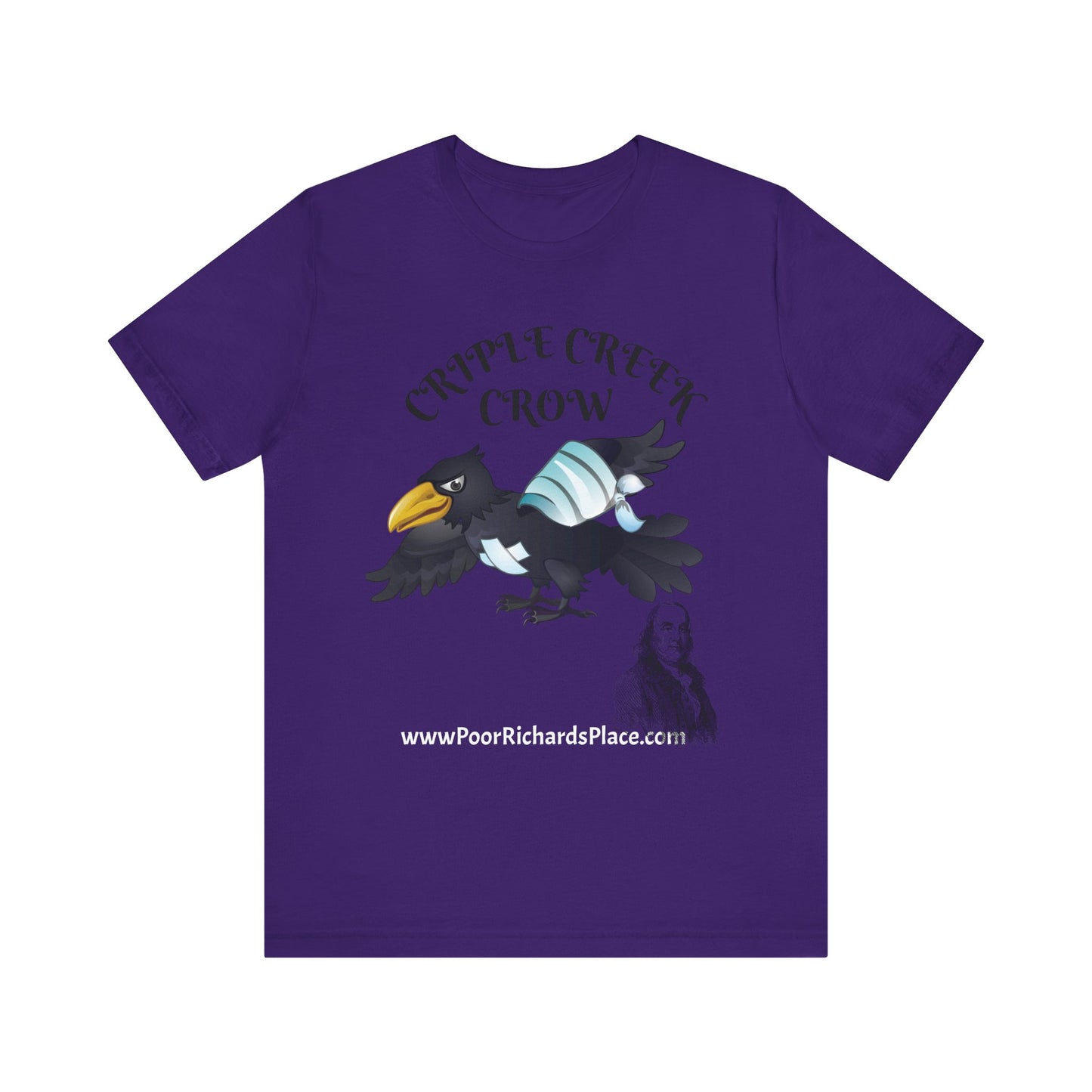 Unisex Jersey Short Sleeve Tee - Criple Creek Crow - www.poorrichardsplace.com
