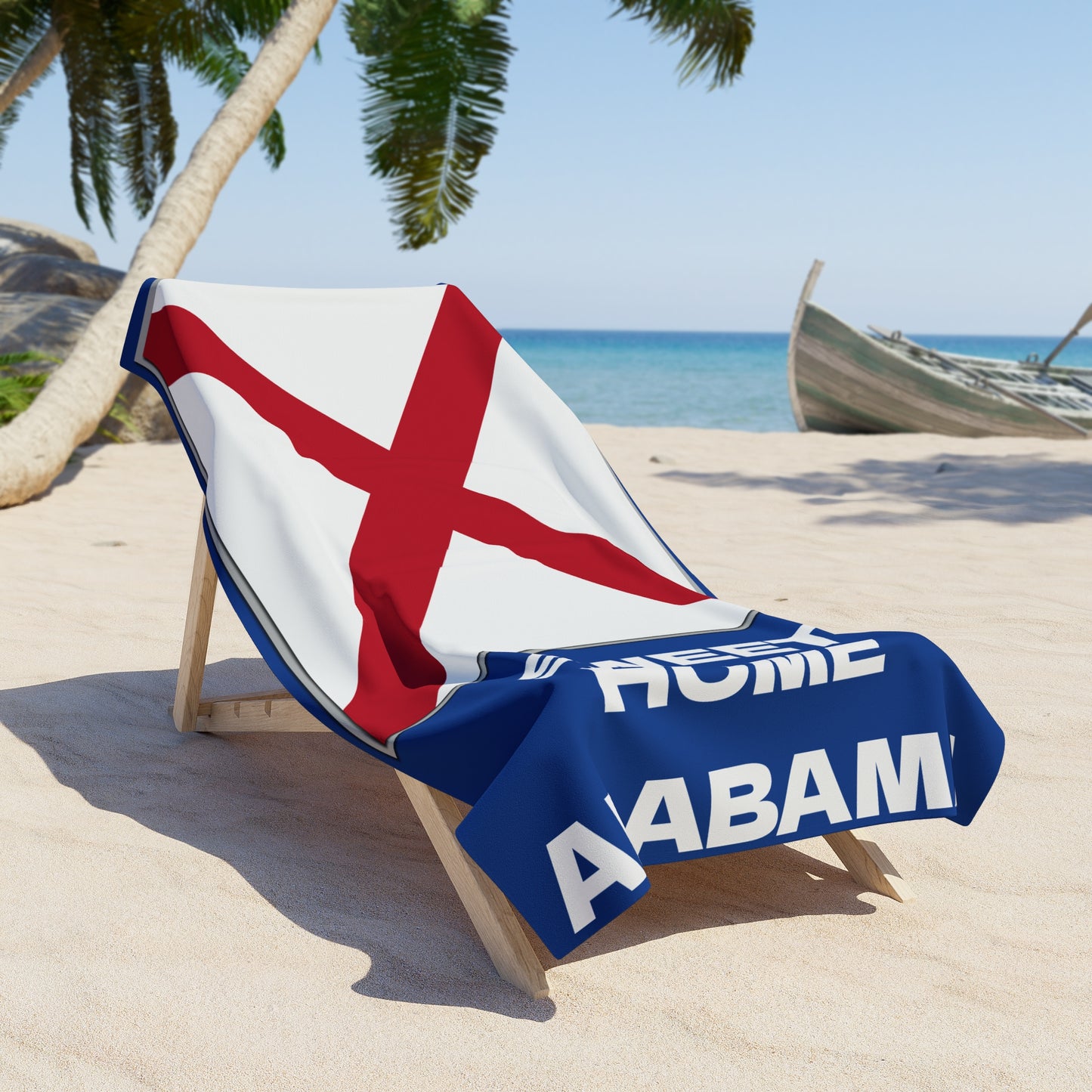 Alabama State Flag Beach Towel - State Pride