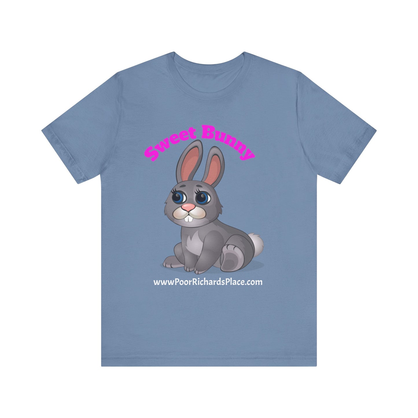 Unisex Jersey Short Sleeve Tee - Sweet Bunny - www.poorrichardsplace.com