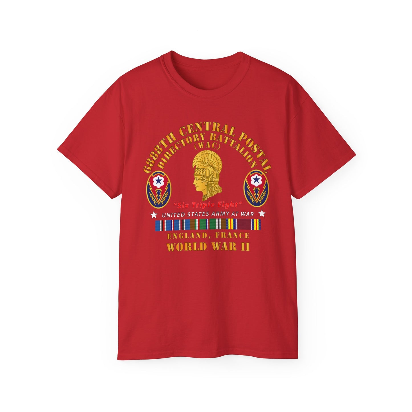 Unisex Ultra Cotton Tee - Army - 6888th Central Postal Directory Battalion - Wwii W Eu Svc