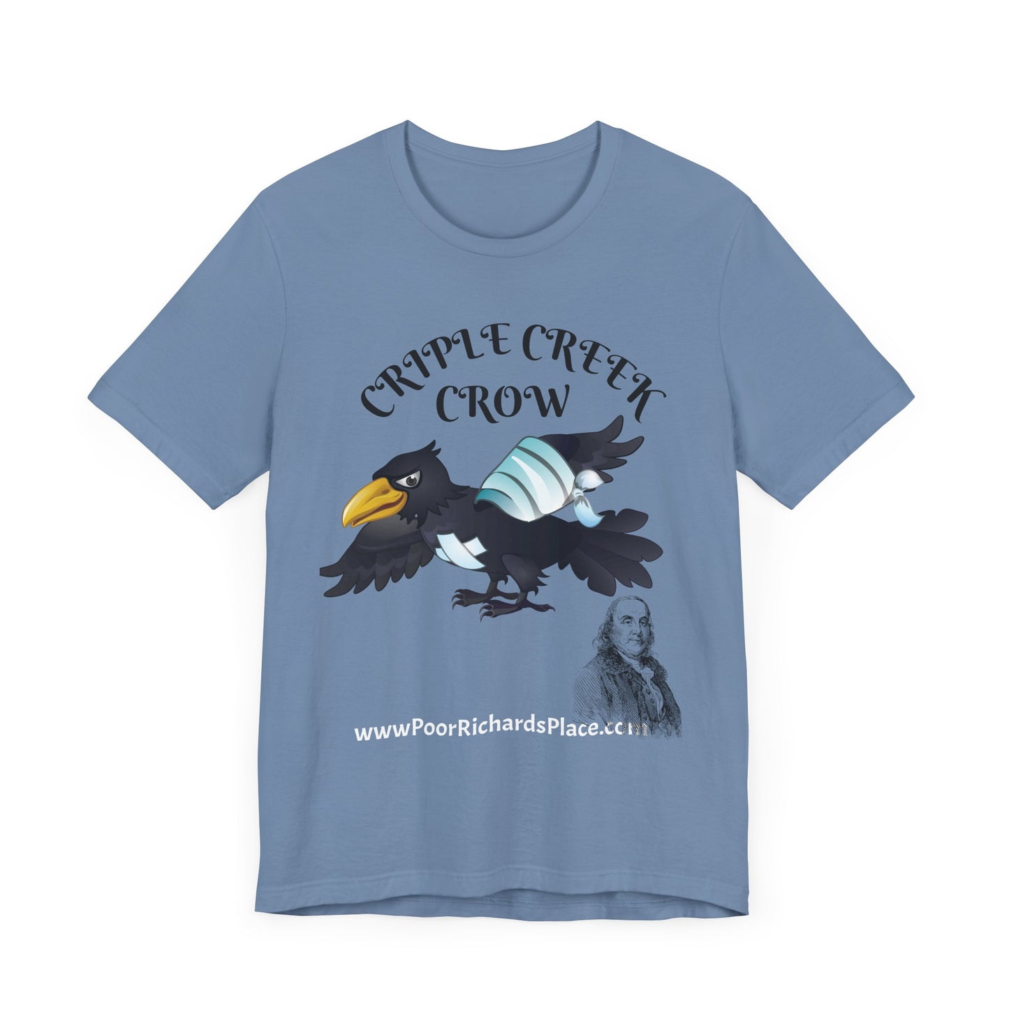Unisex Jersey Short Sleeve Tee - Criple Creek Crow - www.poorrichardsplace.com
