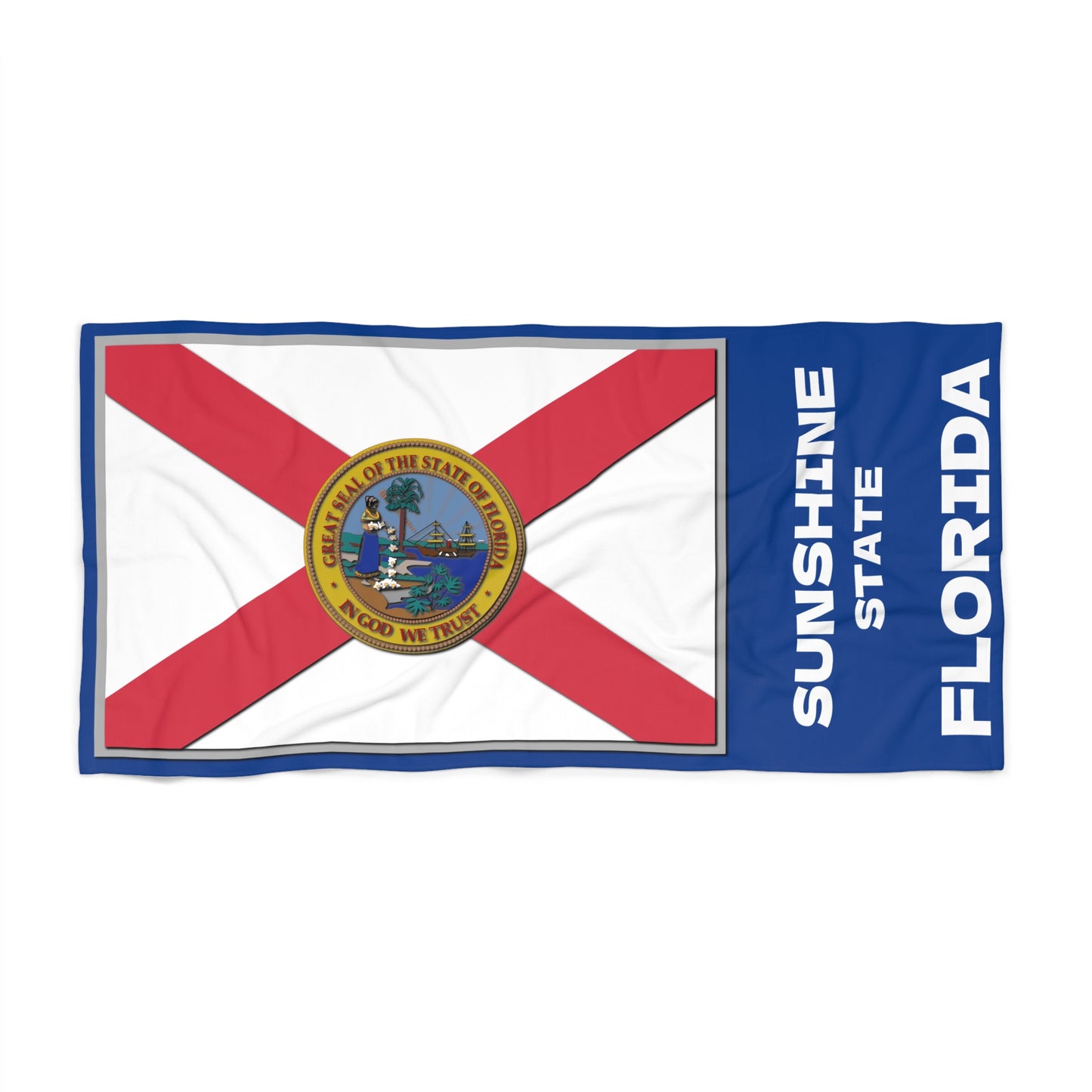Beach Towel - Florida State Flag Patriotic Summer Accessories