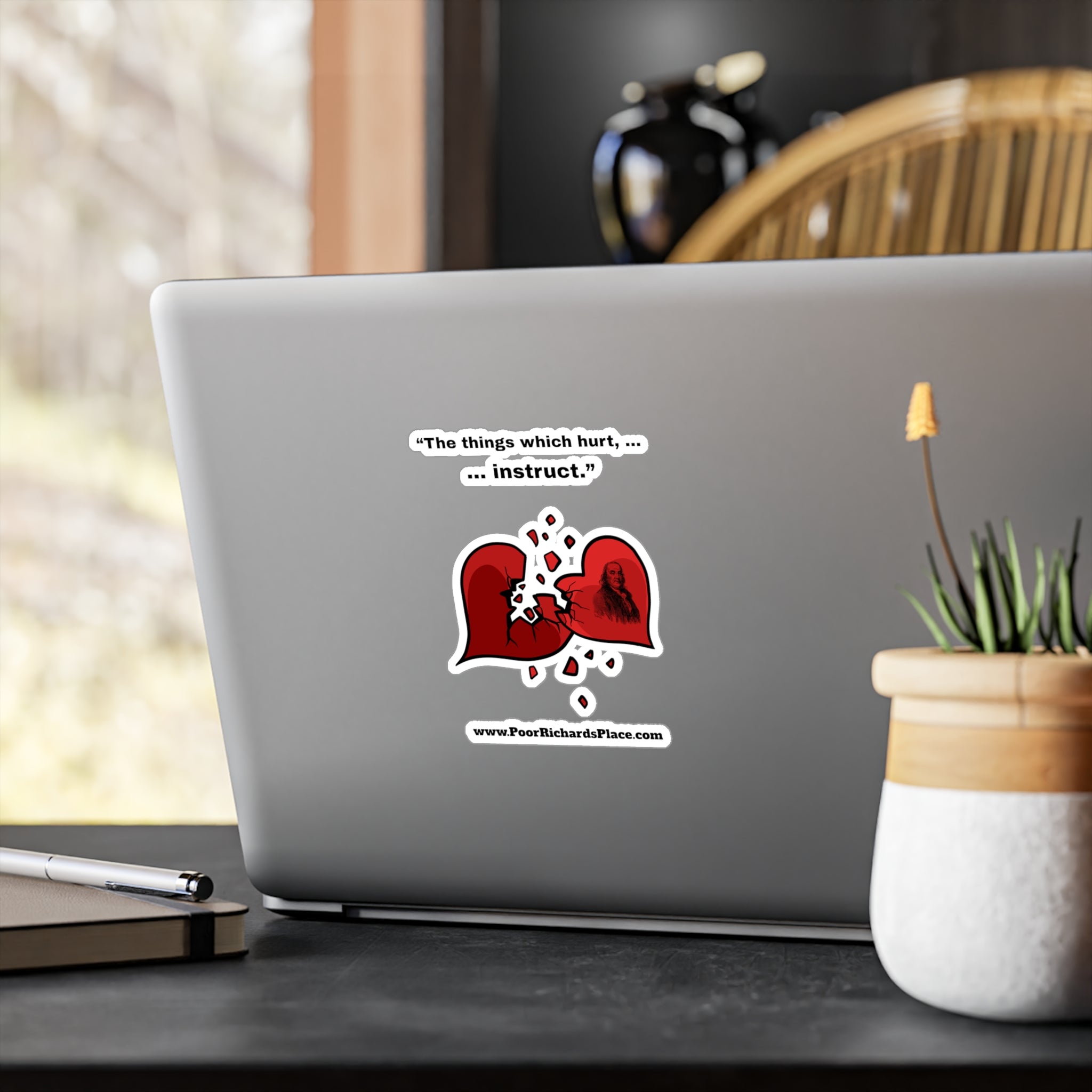 Decals, Stickers Magnets and Buttons – Poor Richards Place