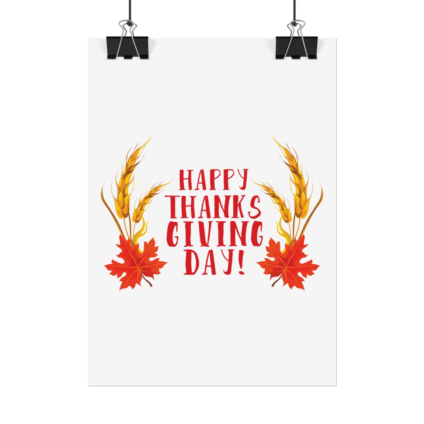 Rolled Poster -Happy Thanksgiving Day