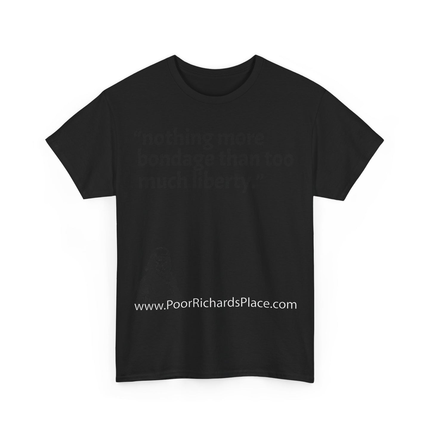 Unisex T-Shirt - Poor Richard Says nothing more bondage than too much liberty