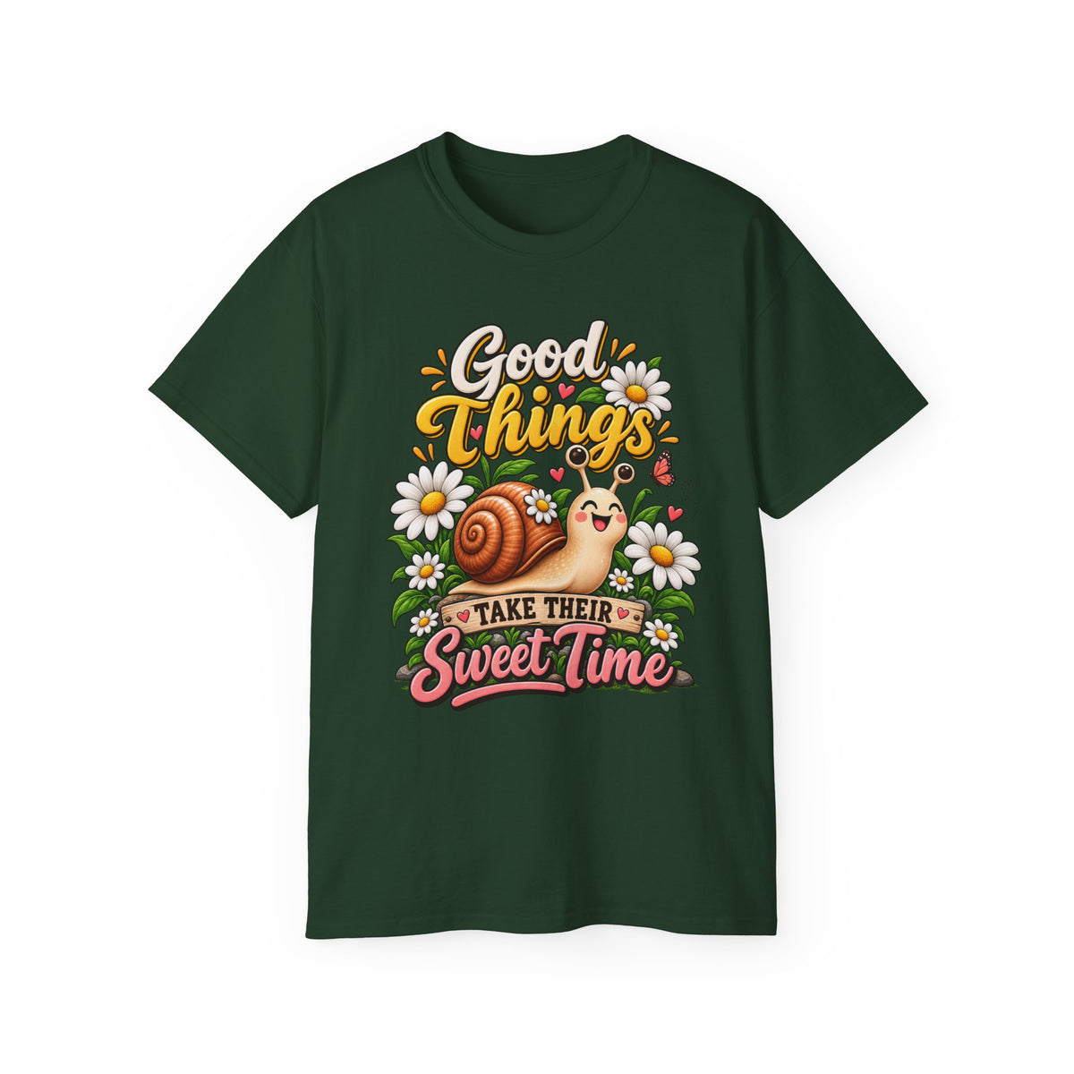 T-Shirt — Good Things, Sweet Time Snail