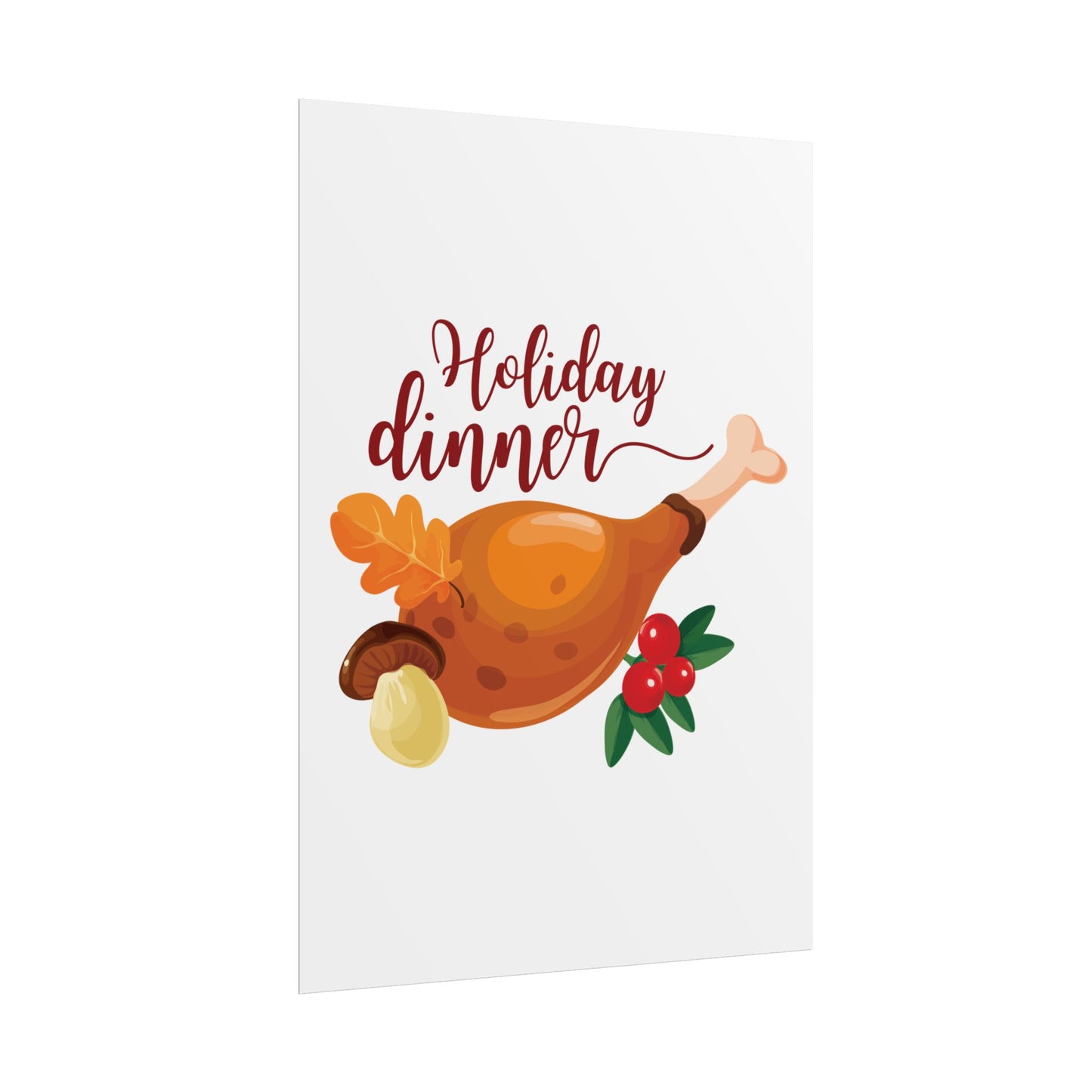 Rolled Poster -Holiday Dinner