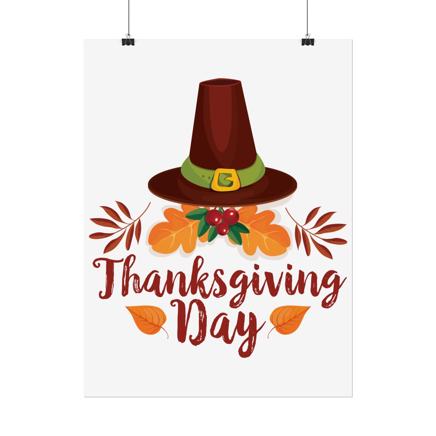 Rolled Poster -Thanksgiving Day - Happy Thanksgiving Day