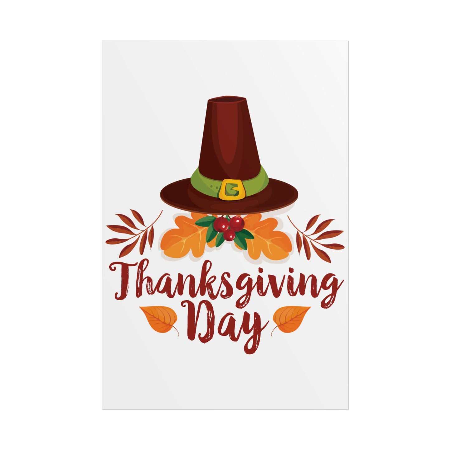 Rolled Poster -Thanksgiving Day - Happy Thanksgiving Day