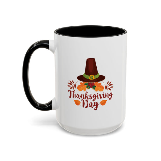 Accent Coffee Mug -Thanksgiving Day - Happy Thanksgiving Day