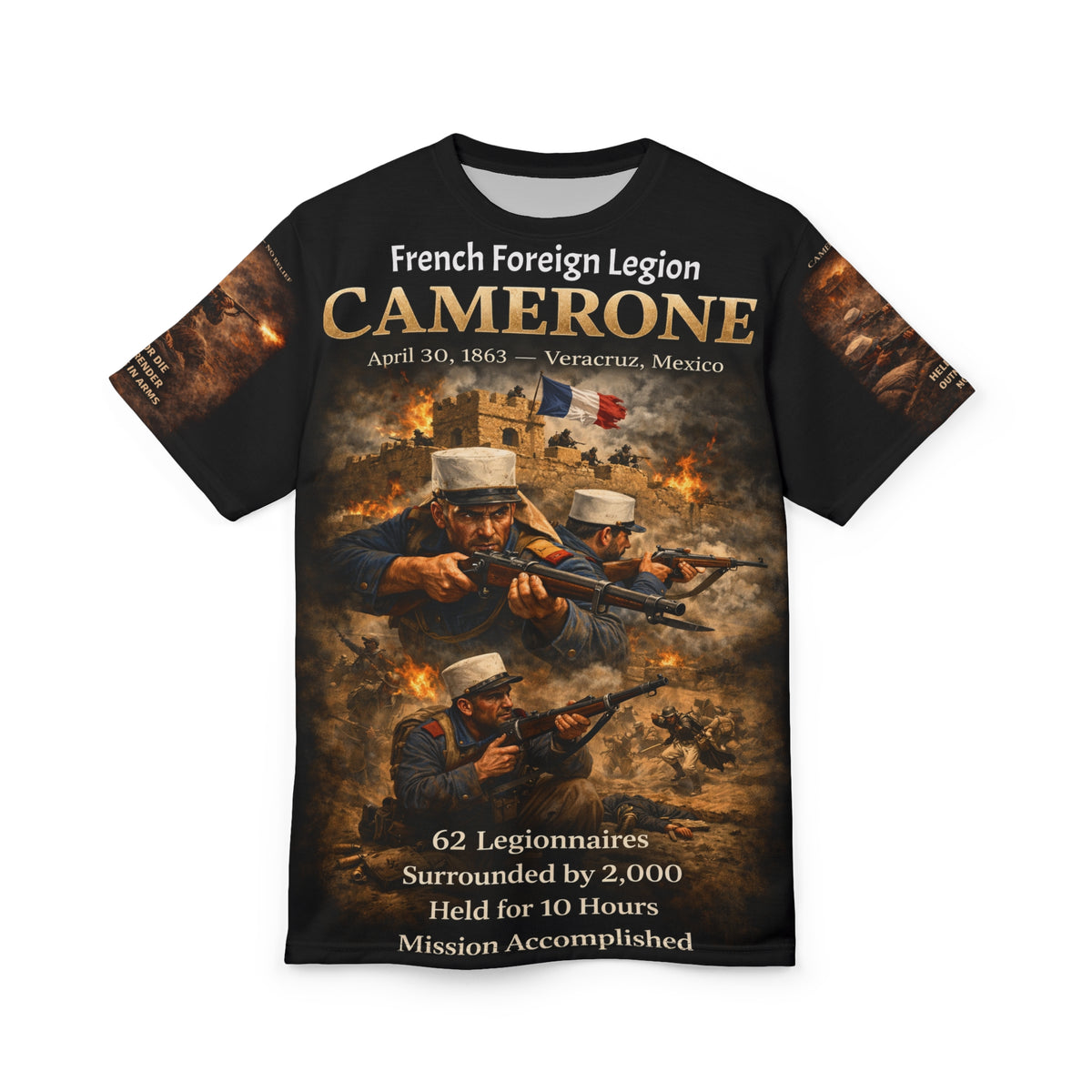 French Foreign Legion Tribute Tee — Battle of Camarón "Last Stand"