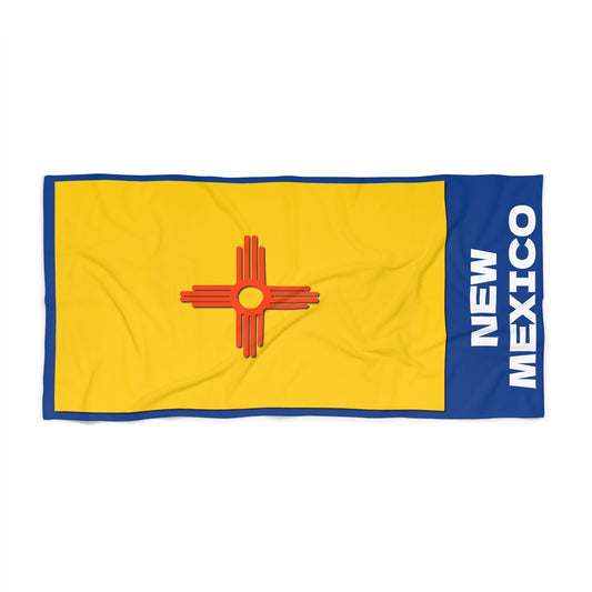 New Mexico State Flag Beach Towel