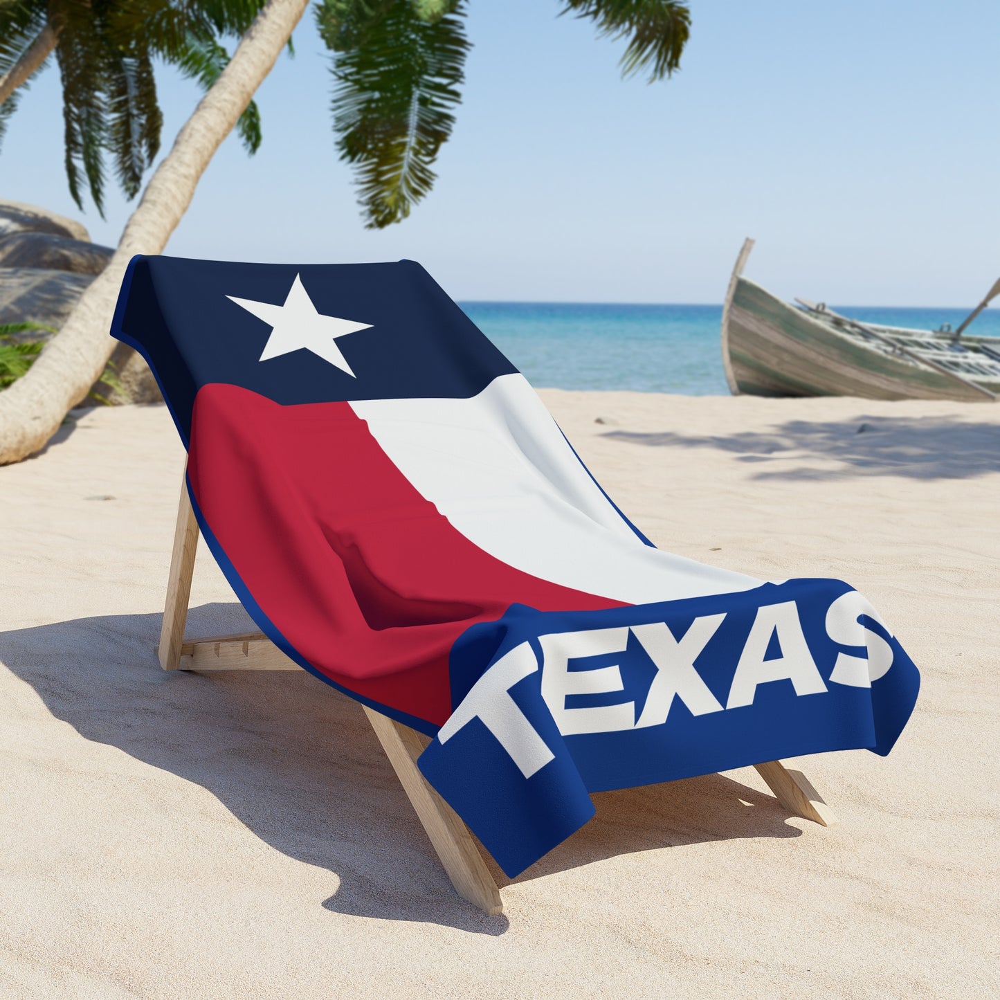 Texas State Flag Beach Towel - Patriotic Beach Towel, Summer Accessories, Texan Gift, Poolside Towel, Beach Lover Gift