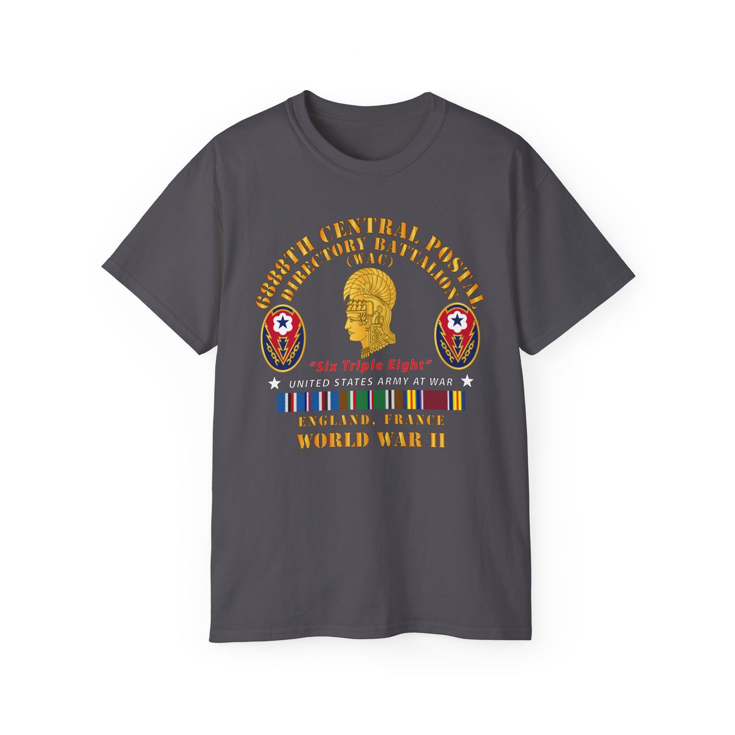 Unisex Ultra Cotton Tee - Army - 6888th Central Postal Directory Battalion - Wwii W Eu Svc