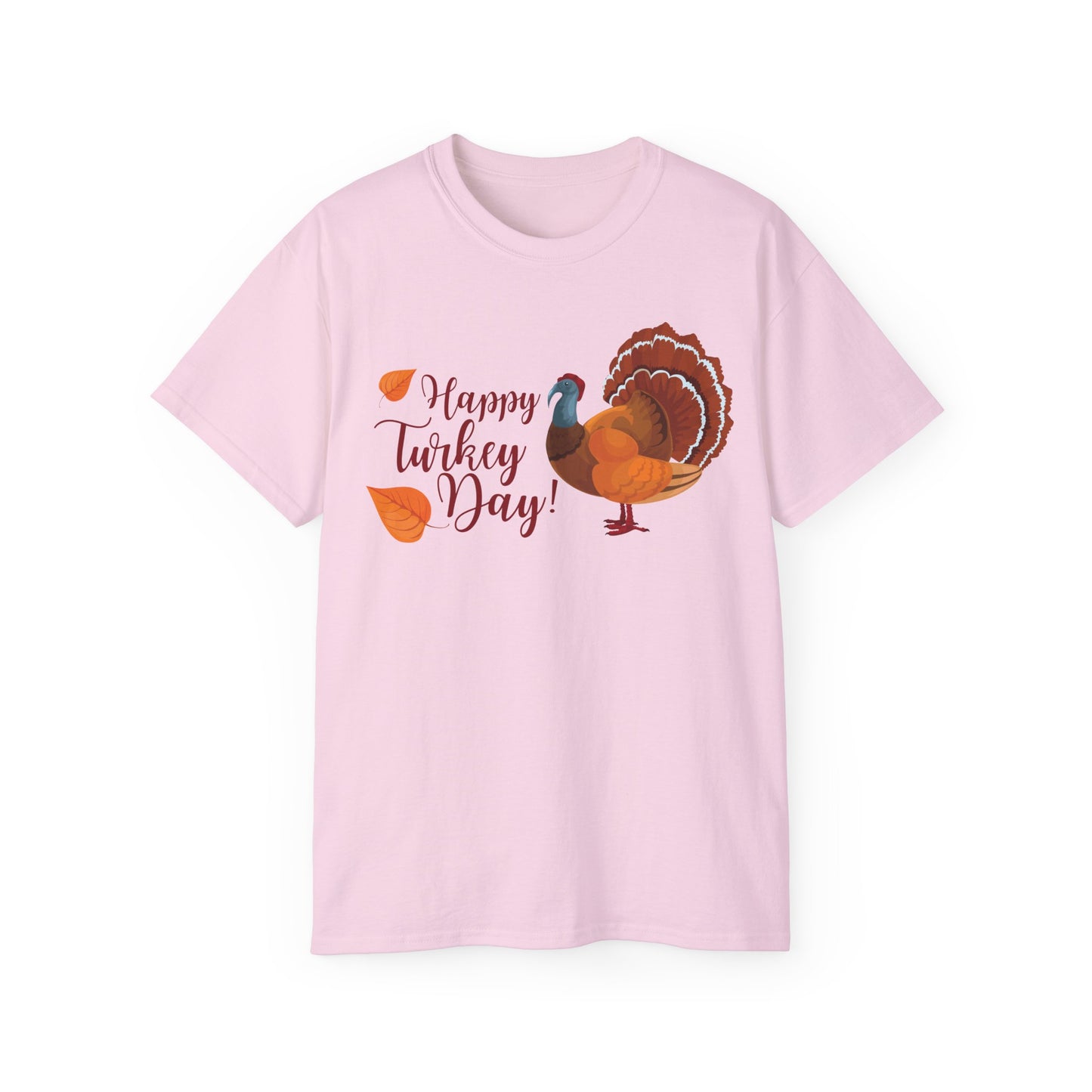 Unisex Ultra Cotton Tee - Happy Turkey Day - Thanksgiving