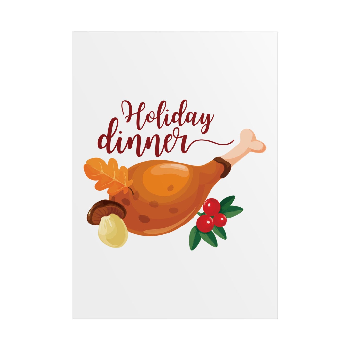 Rolled Poster -Holiday Dinner